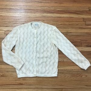 Vintage Cream Lace Cardigan -Made in Korea